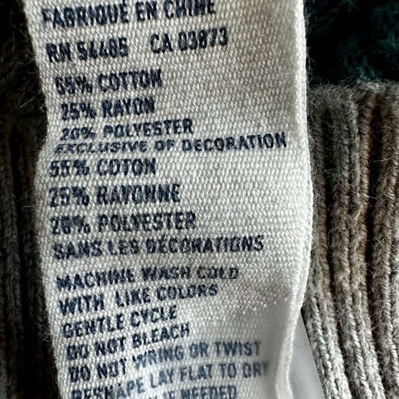 American Eagle Cardigan Top V-Neck Waffle Knit Teal Blue and Gray Striped Sz XS - Picture 6 of 6